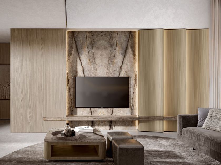 Old Line
ARTEMISIA 2.0
Custom wood and marble storage wall with integrated lighting