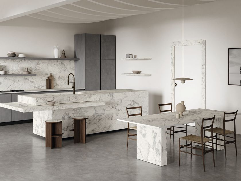 Optimum Surfaces
CALACATTA MATARAZZO
Porcelain stoneware wall tiles with marble effect