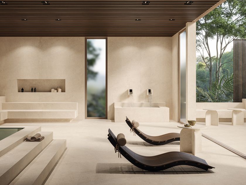 Optimum Surfaces
LIMESTONE IVORY
Porcelain stoneware wall tiles with stone effect