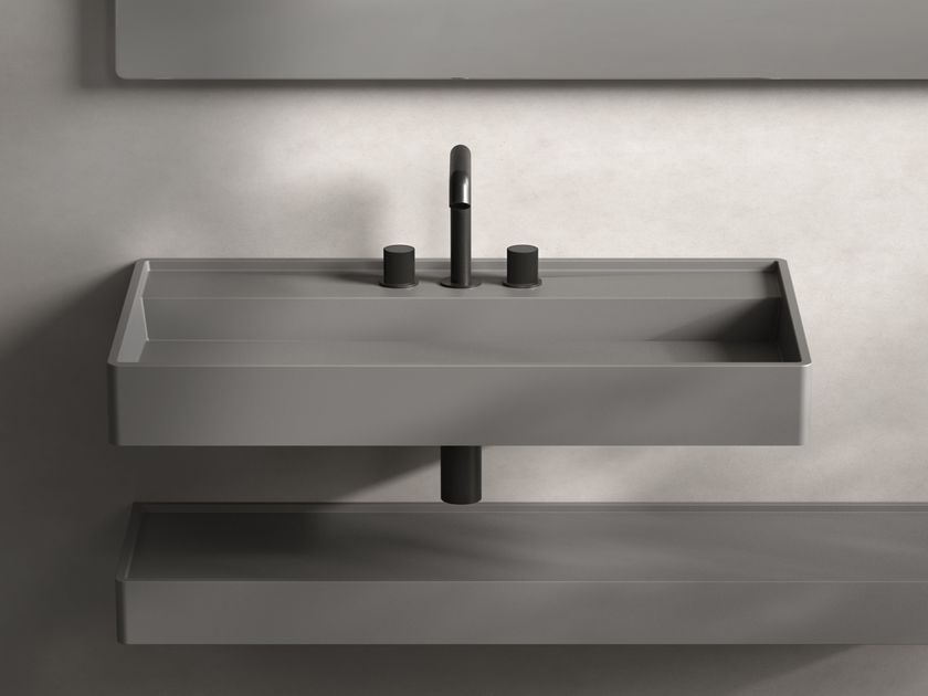 PAA
INFINITY
Rectangular countertop Silkstone® washbasin