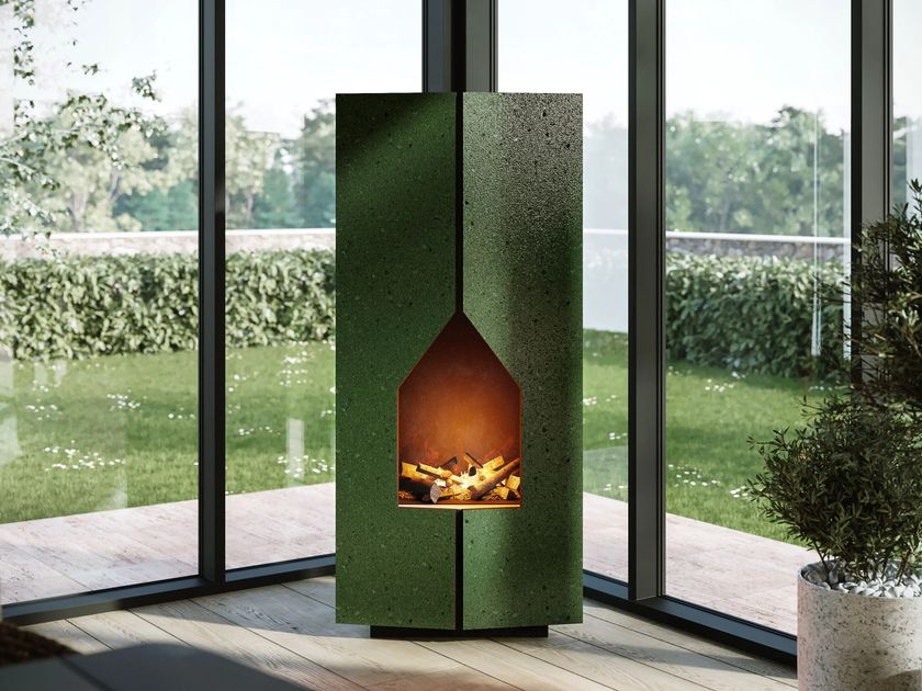 Pajusco Design
ETERIA
Electric lava stone and steel fireplace