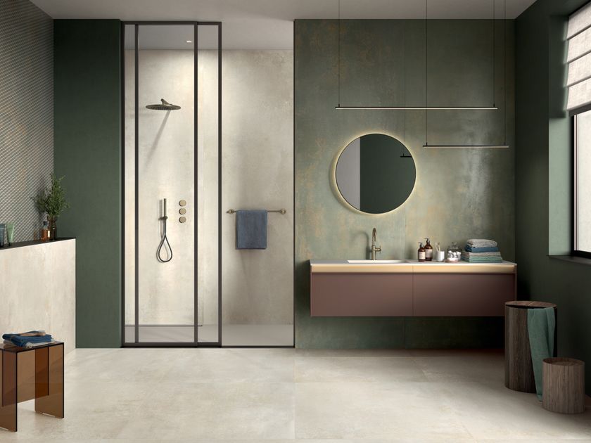 Panaria Ceramica
OXIDE
Laminated stoneware wall/floor tiles with metal effect