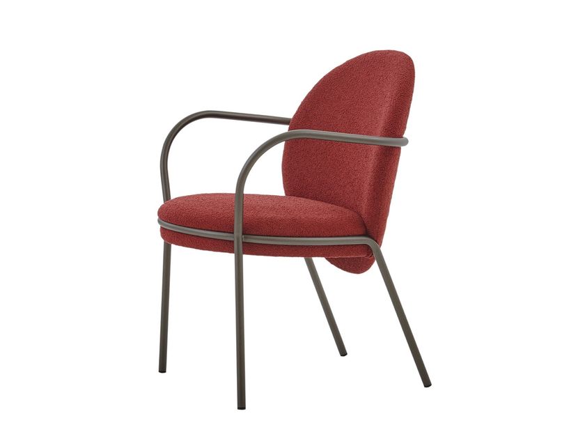 PARLA
OYSTER WA
Upholstered stainless steel chair with armrests