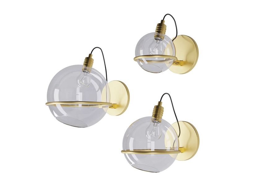 Pikart Lights
SPACELIGHTS
Glass and brass wall lamp