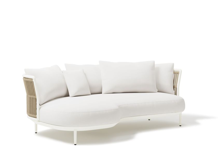POINT
AMBA
Fabric garden sofa with chaise longue