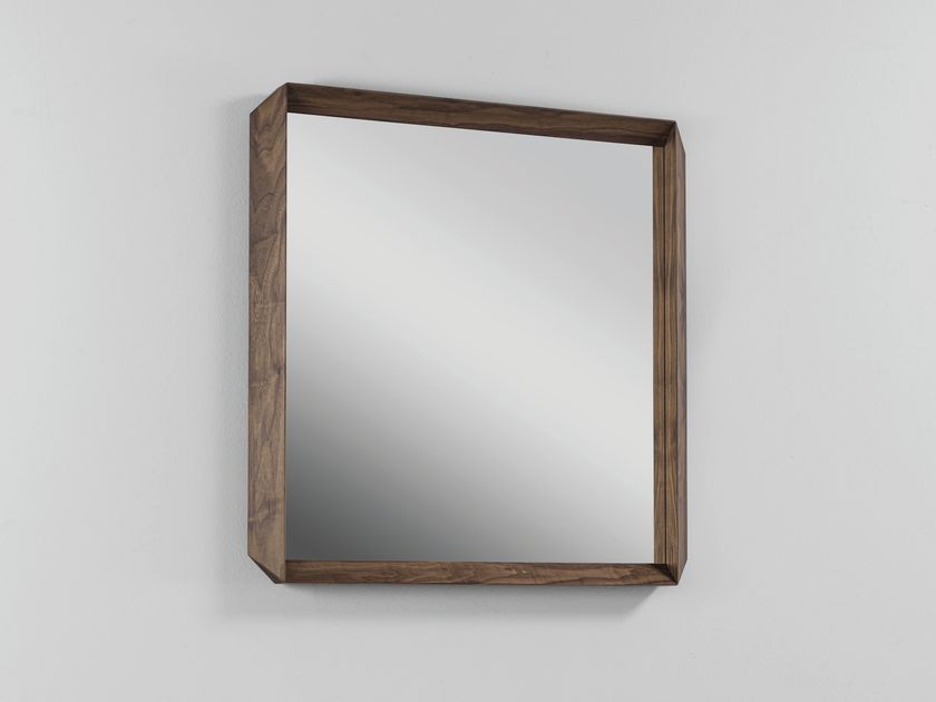 Porada
FORTYFIVE
Square framed wall-mounted solid walnut mirror