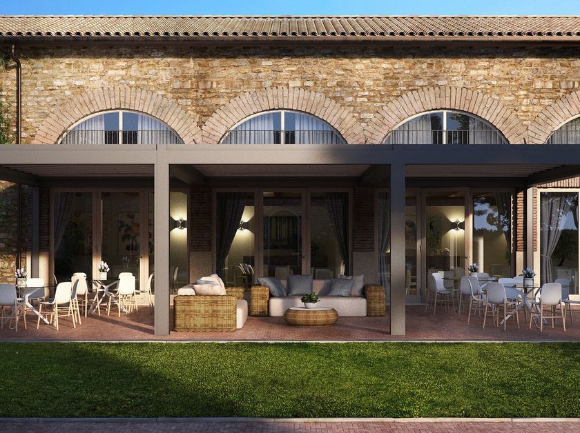 Pratic
NOMO
Motorized aluminium pergola with sliding cover
