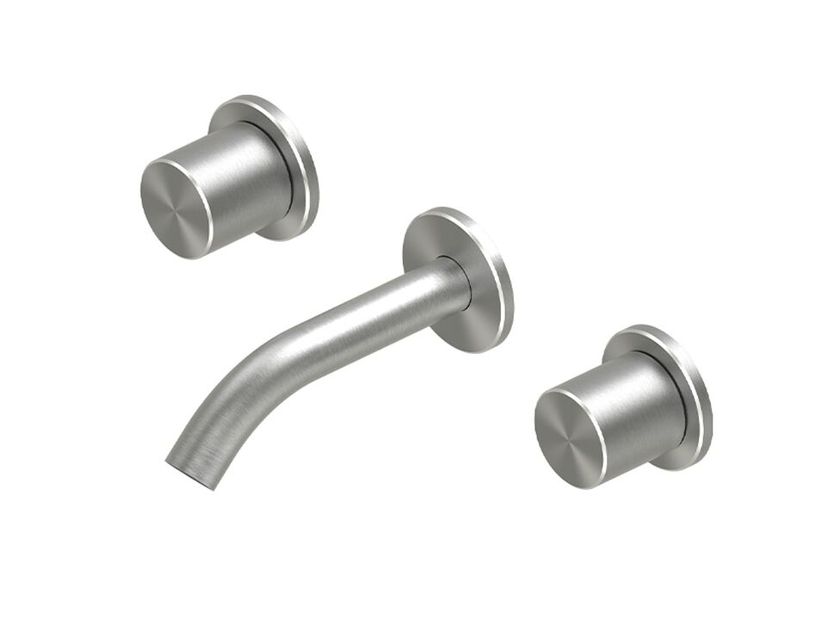 QuadroDesign
HUM 24 10V
Wall-mounted steel washbasin tap