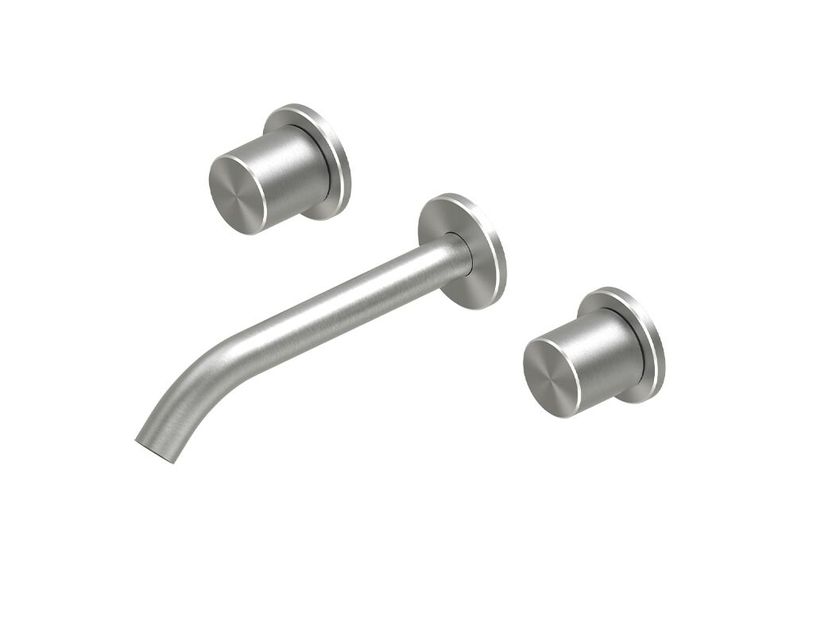 QuadroDesign
HUM 24 11V
Wall-mounted steel washbasin tap