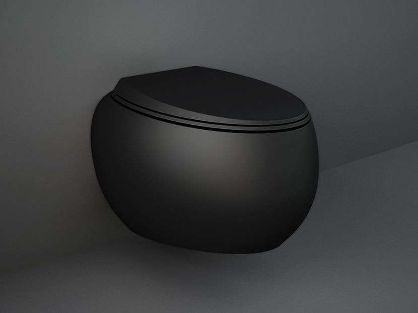 RAK Ceramics
RAK-CLOUD MATT BLACK
Wall-hung rimless ceramic toilet