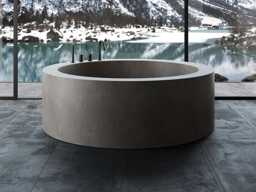 Rexa
ROTONDA MAXI
Freestanding round Corian® bathtub