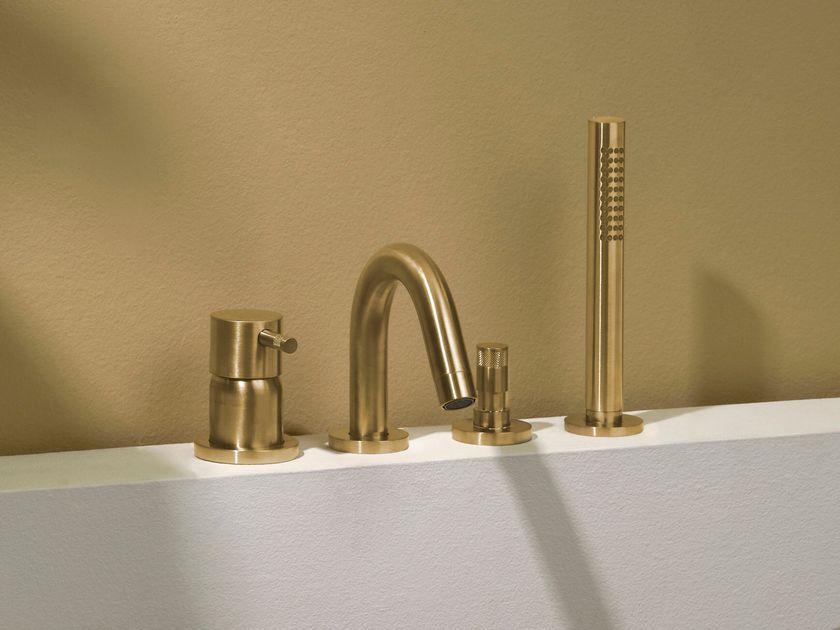 RITMONIO
DIAMETRO35 INOX
Single handle stainless steel bathtub tap with hand shower