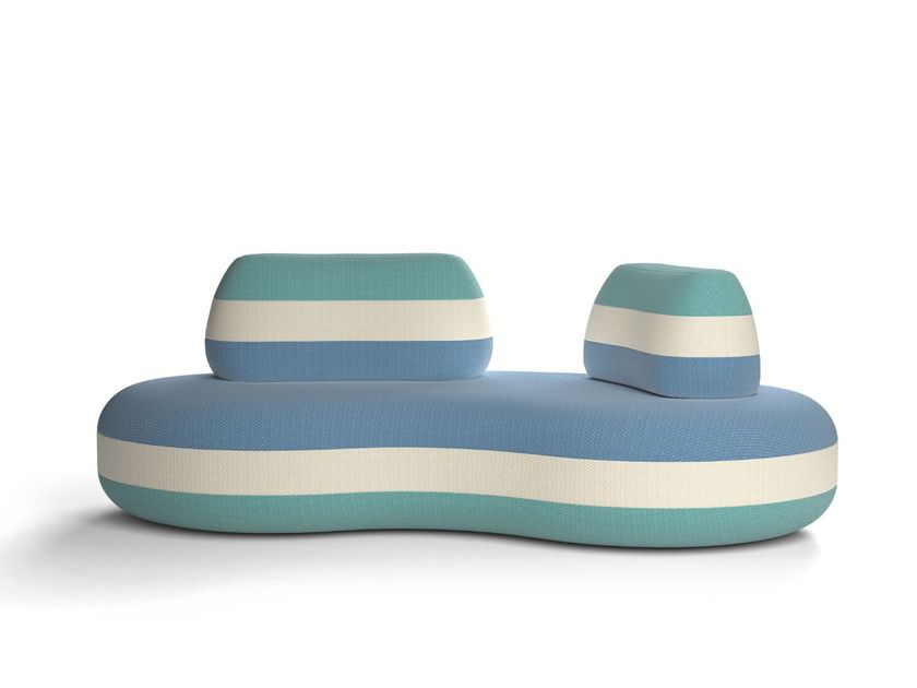Roche Bobois
BOMBOM OUTDOOR
Curved 4 seater fabric garden sofa