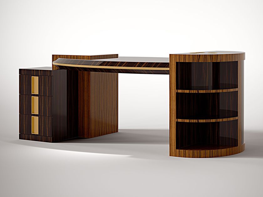 Roman & Co.
KENSINGTON
Wooden executive desk with shelves