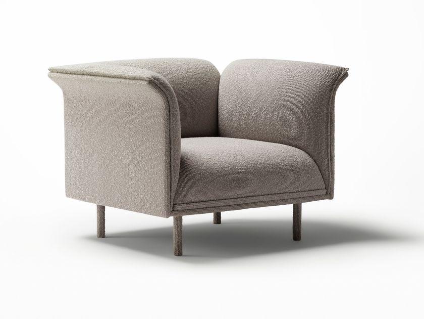 Ross Gardam
NOON
Fabric armchair with armrests
