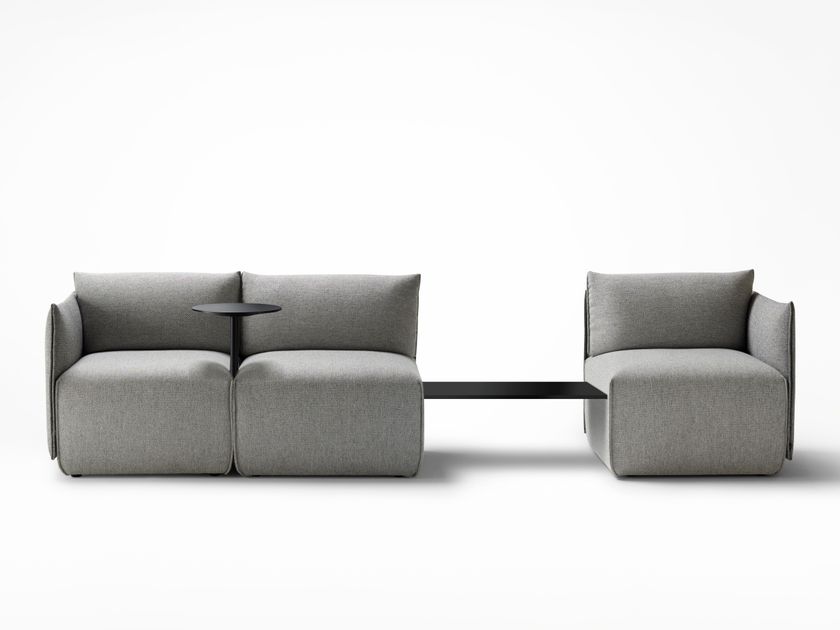 Ross Gardam
PLACE
Sectional fabric sofa with integrated table