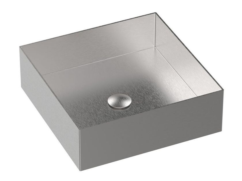 Rubinetterie Frattini
BORGIA 89330
Square countertop stainless steel washbasin