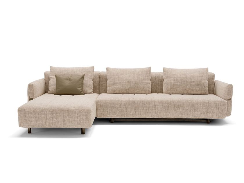 Sartoris
NATHAN
Click-clack fabric sofa bed with chaise longue