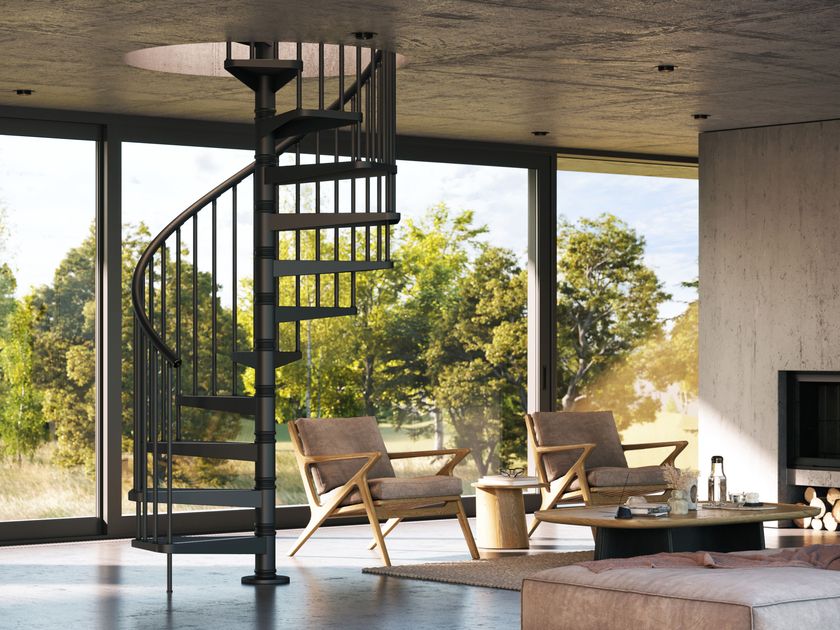 Scrigno
FLOW
Helical modular steel Spiral staircase