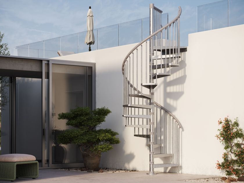 Scrigno
OUTDOOR
Outdoor helical modular steel Spiral staircase