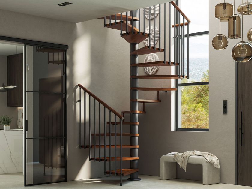Scrigno
QUADRA
Square modular beech Spiral staircase