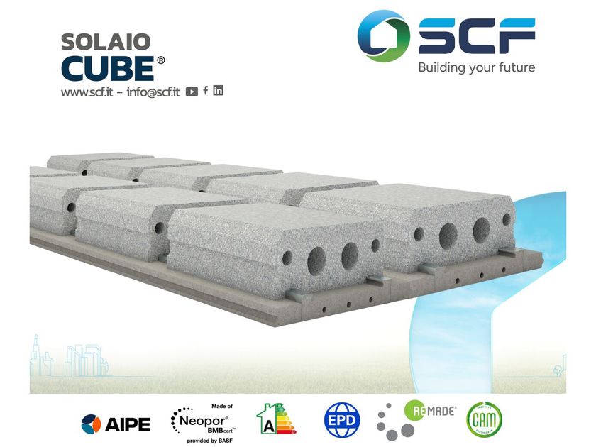 SOLAIO CUBE - Опалубочная панель и легкий элемент для перекрытия