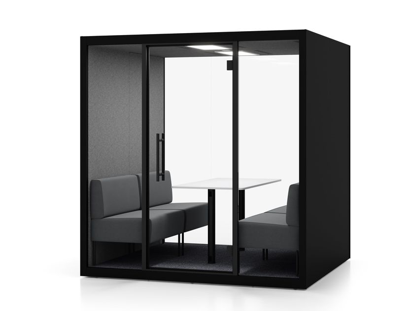 Silen
CHATBOX QUATTRO
Multi-person acoustic office pod with Integrated Lighting
