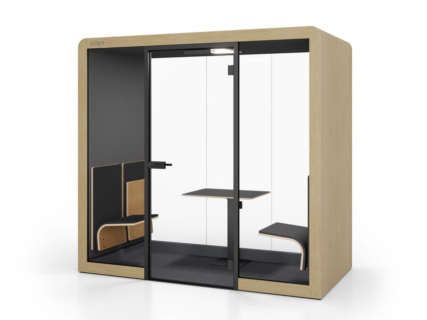 Silen
SILEN SPACE 2 HYBRID
Multi-person acoustic office pod with Integrated Lighting for Disabled