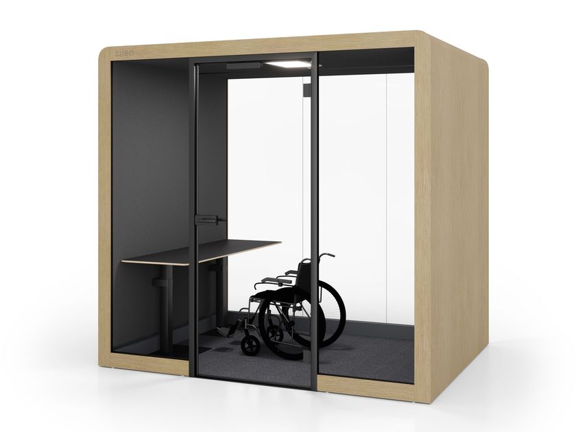 Silen
SILEN SPACE 2 PLUS HYBRID
Acoustic office pod with Integrated Lighting for Disabled