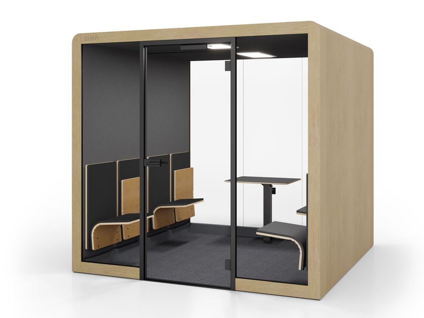 Silen
SILEN SPACE 4 HYBRID
Multi-person acoustic office pod with Integrated Lighting for Disabled