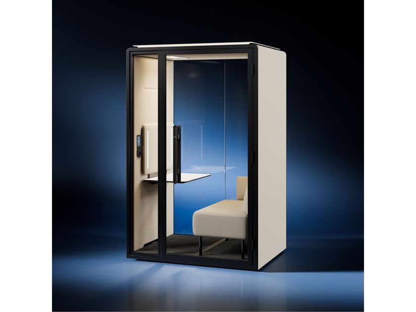 Silen
SILEN SPACE WORK
Single acoustic office pod with integrated lighting and ventilation