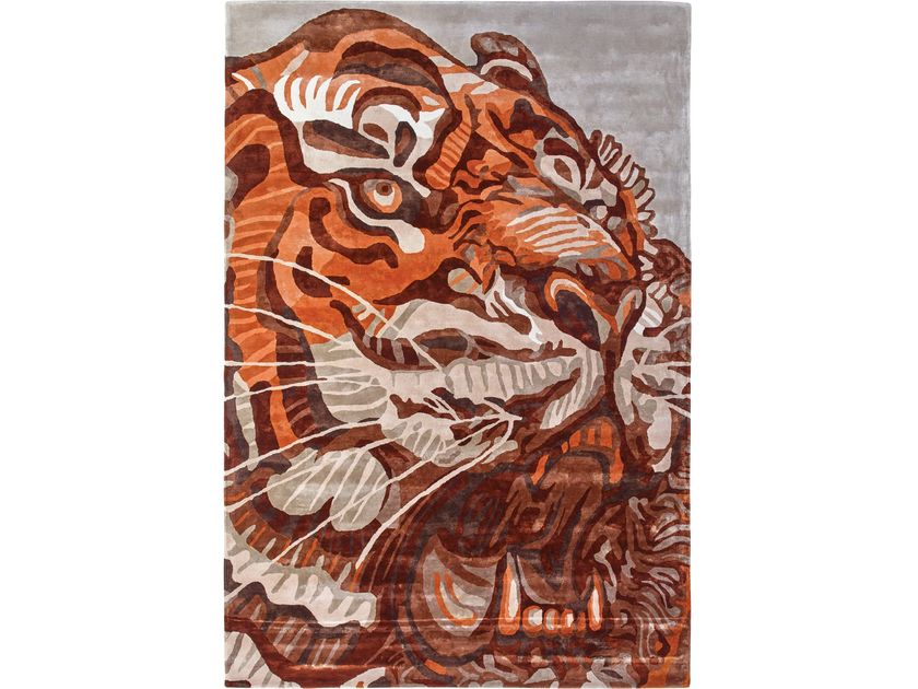 TIGER KHAN - Прямоугольный ковер ручной работы из вискозы