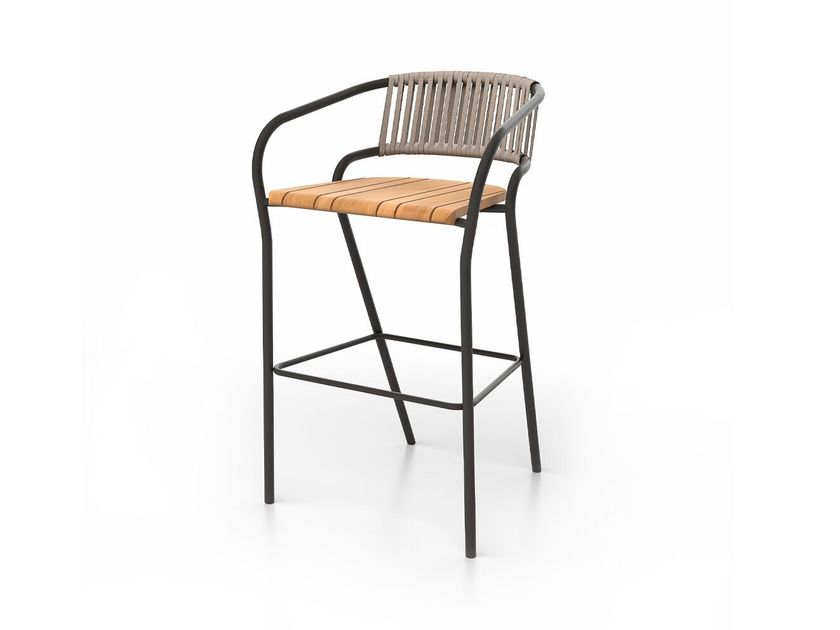 SKLD Studio
EKI
Outdoor barstool in aluminum and teak