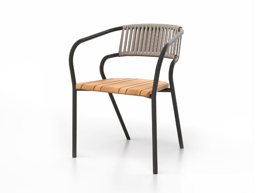 SKLD Studio
EKI
Outdoor dining armchair in aluminum and teak