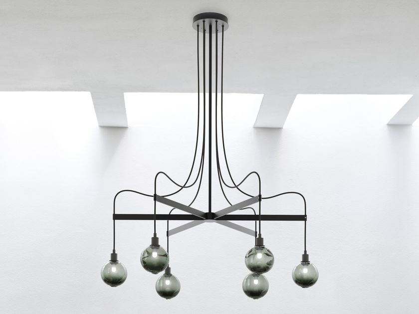 SkLO
DRAPE ARM 6
LED brass pendant lamp