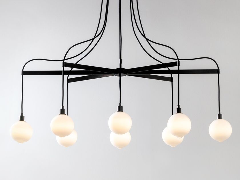 SkLO
DRAPE ARM 8
LED brass pendant lamp