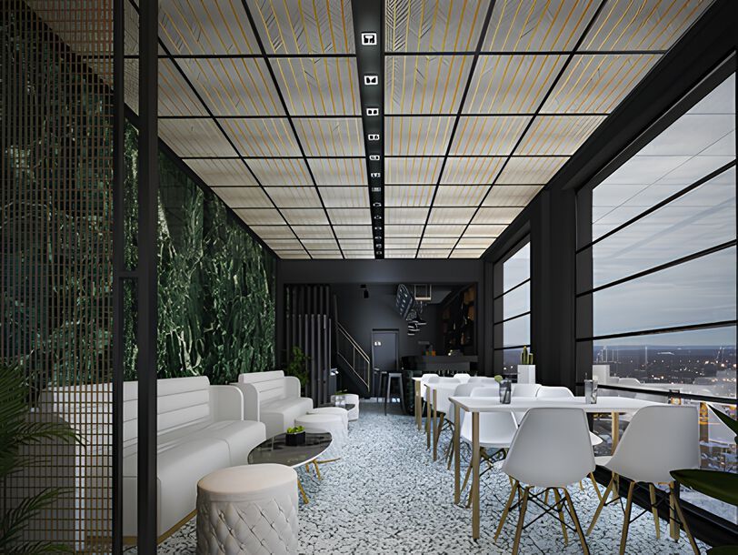 Sky-Tile®
GEOMETRIC
Sound absorbing rock wool ceiling panels