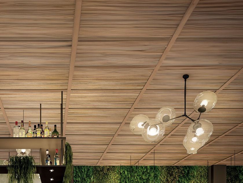 Sky-Tile®
LONG STRIPS
Sound absorbing rock wool ceiling panels with wood effect