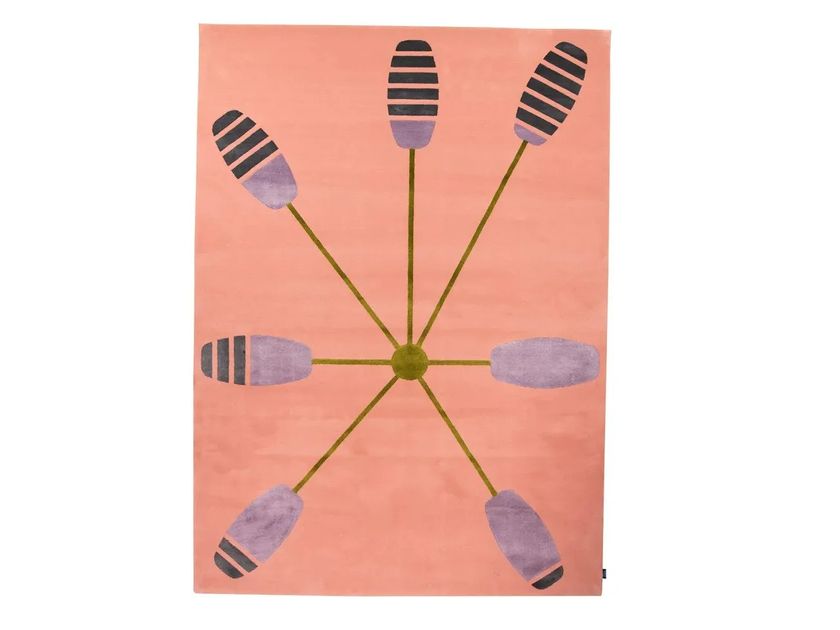 Softicated
TINGED LEAVES
Rectangular tufted rug with wool and botanical silk