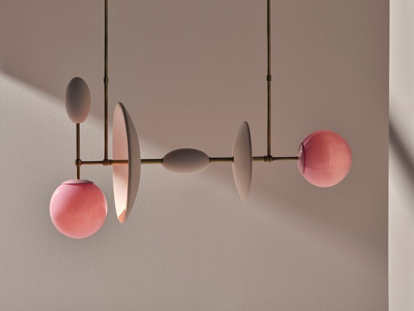 Sphaer
AGLAEA
Pendant lamp in ceramic and blown glass