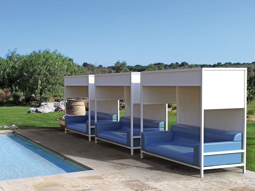 Sprech
NIDO
Canopy aluminium and PVC garden sofa