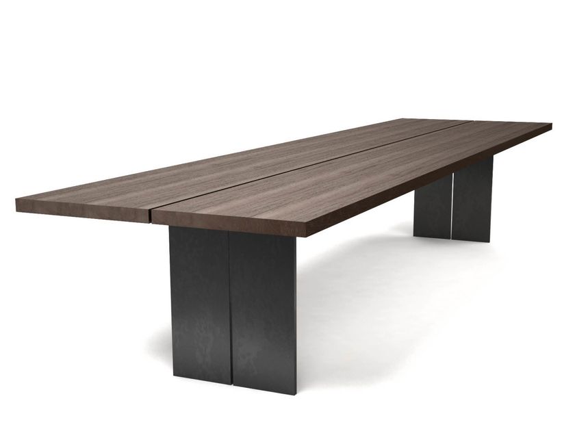 STEININGER
SHARE
Rectangular steel and wood dining table