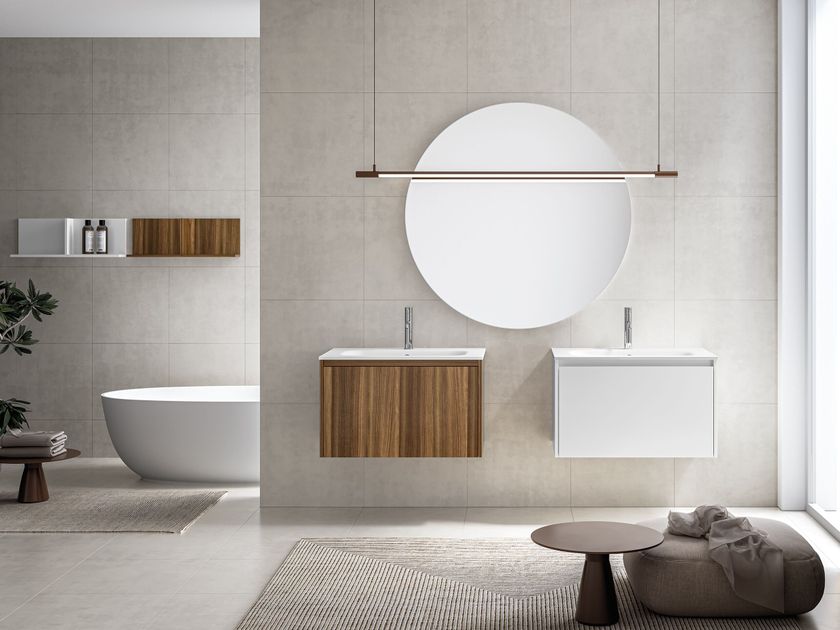 Stocco
MET 06
Wall-mounted vanity unit with integrated washbasin