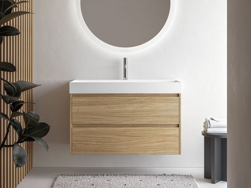 Stocco
MET 08
Wall-mounted vanity unit with integrated washbasin