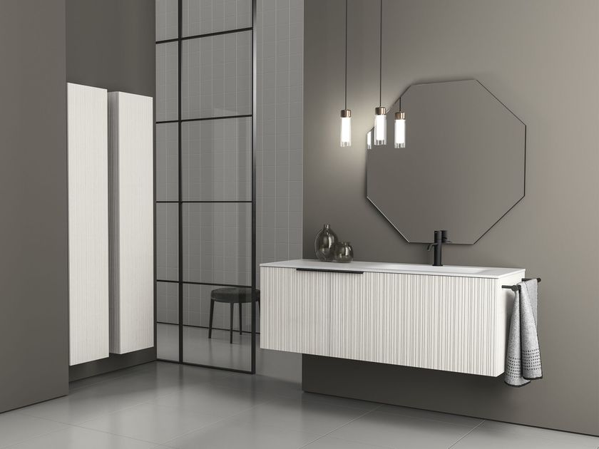 Stocco
STILO P 02
Wall-mounted vanity unit with integrated washbasin