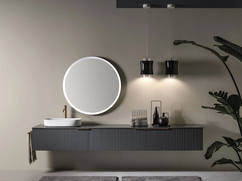 Stocco
STILO P 03
Wall-mounted vanity unit with integrated washbasin