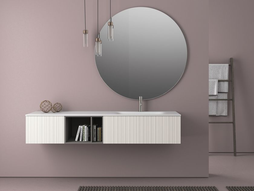 Stocco
STILO P 05
Wall-mounted vanity unit with integrated washbasin