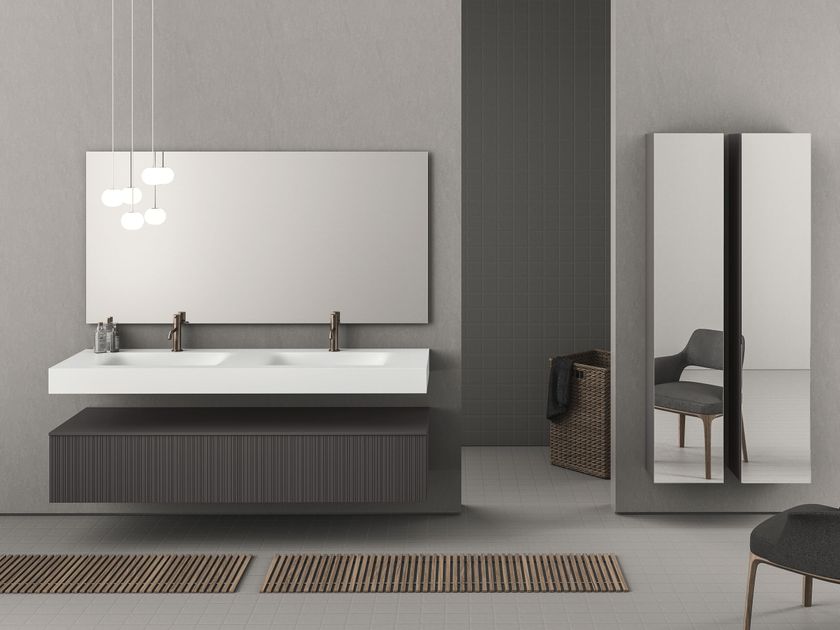 Stocco
STILO P 06
Double wall-mounted vanity unit with integrated washbasin
