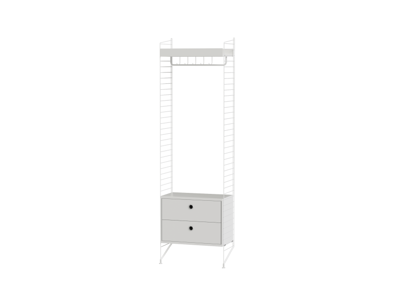 String Furniture
HALLWAY M
Sectional powder coated steel hallway unit