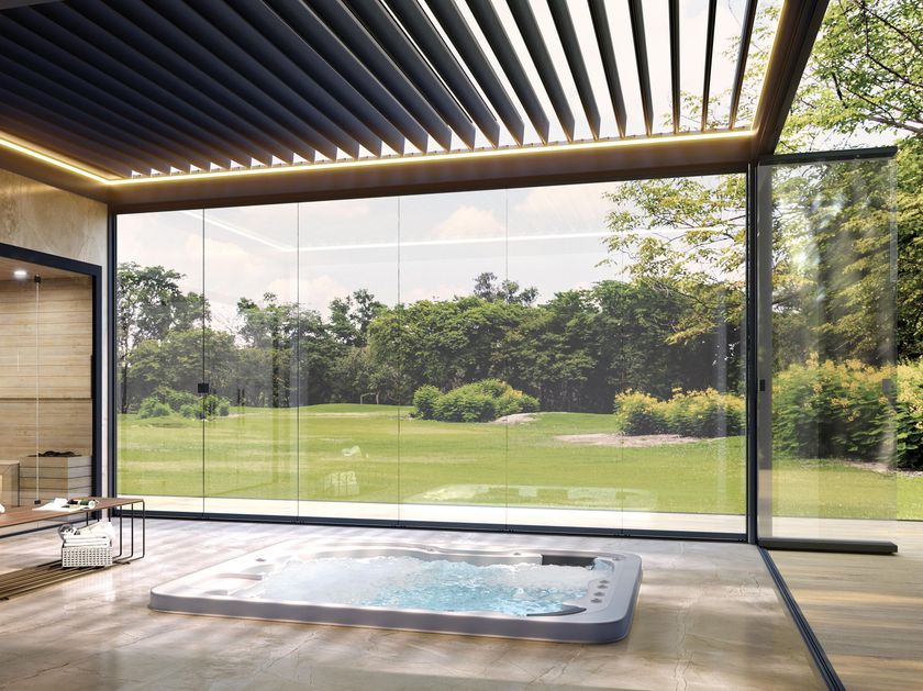 SUNROOM
TUTTOVETRO FLOOR
Folding aluminium glass facade